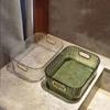 Luxury Pet Desktop Makeup Storage Box Acrylic Cosmetic Organizer Skin Care Miscellaneous Tea Table Snack Storage Basket