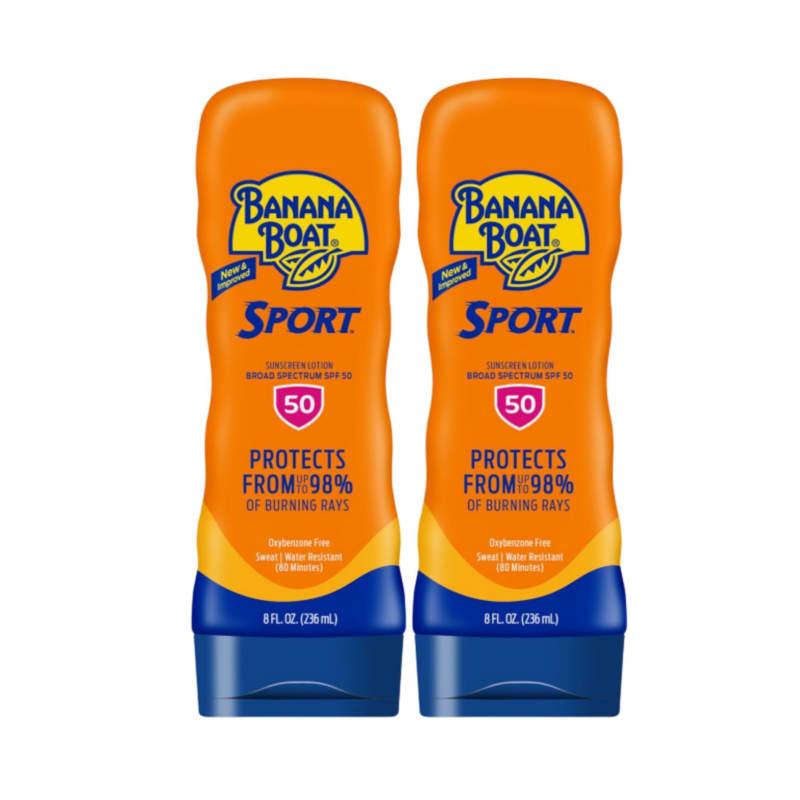 Солнцезащитный лосьон Banana Boat Sports SPF 50 236 мл x2