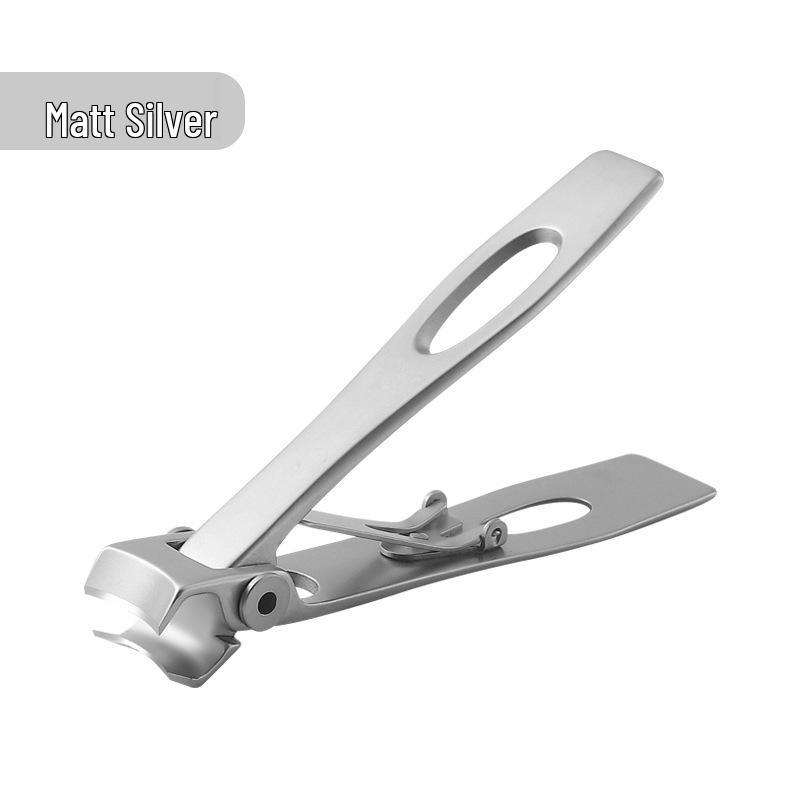 Немецкая нержавеющая сталь Ножницы для ногтей с широким лезвием и защитой от брызг с пилкой