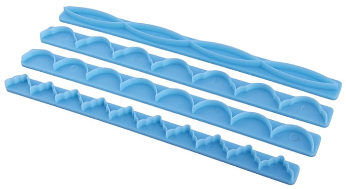 Sugar paste cutters ruffles 4 pcs. Mold cutter