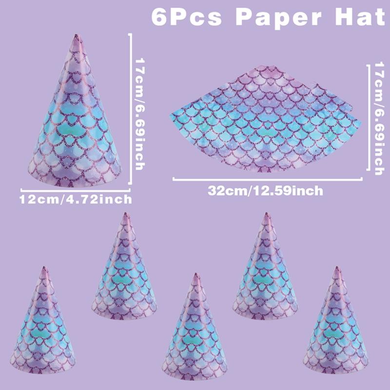 Одноразовая посуда в стиле русалки Декор для вечеринки по случаю дня рождения в стиле русалки Детский детский праздник для девочек Вечеринка под морем Свадебные принадлежности для вечеринок