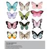 32Pcs Creative DIY 3D Butterfly Colorful Double Layers Refrigerator Stickers Wall Stickers Wedding Event