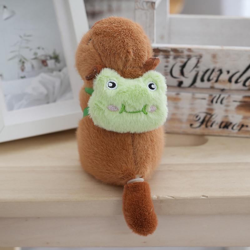 Cute Plush Capybara Keychain Adorable Stuffed Animal For Students Backpack Decoration
