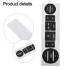 Black Overlay Button Repair Sticker Light Penetration Reduction Practical Use