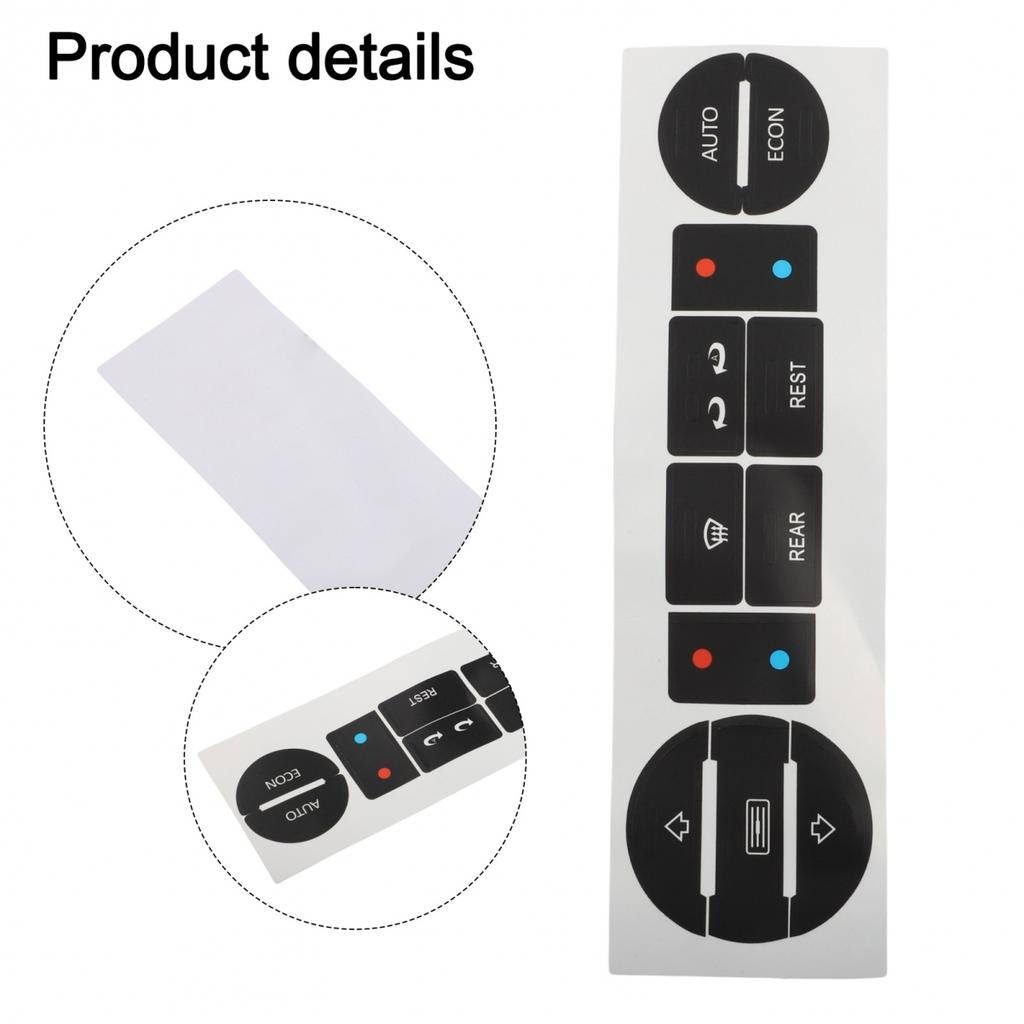 Black Overlay Button Repair Sticker Light Penetration Reduction Practical Use