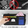 Ysemco Car Sun Visor Pocket, Sunglass Pocket, Card Storage, Small Items, Multi-functional, Car Storage Supplies (Black)