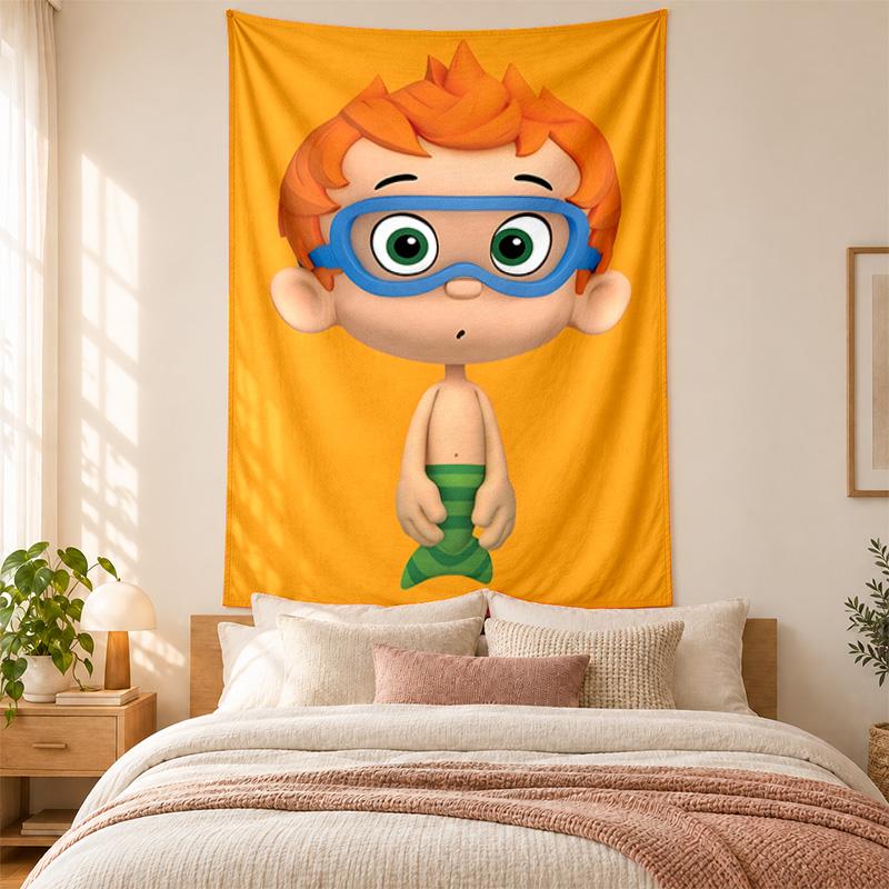 Bubble Guppies Tapestry highquality for decorating living room bedroom dorm walls ideal as bedroom wallart orholiday gift