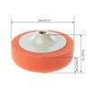 6 Inch 15cm Auto Car Polishing Buffing Polishing Pad Sponge Wheel Waxing Orange