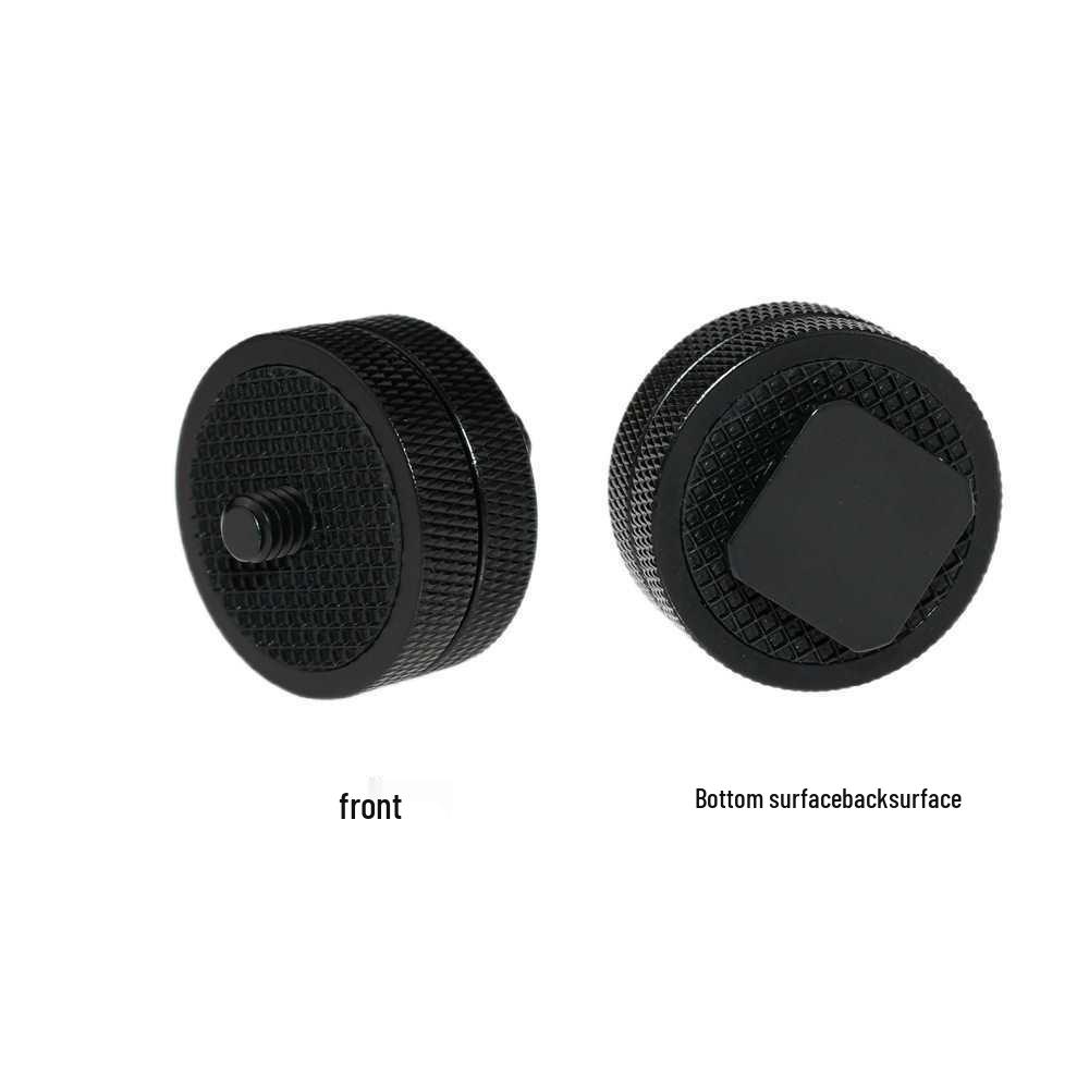 DSLR Camera Double Layer Metal Hot Shoe Mount with 3/8 & 1/4 Locking Flash Screw Base