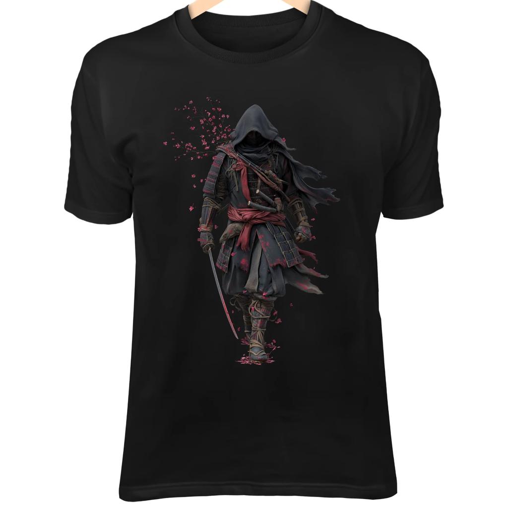 Футболка Silent Samurai II – Сломанная Маска, Кровавый Клинок, Туманный Путь, Искусство Воина