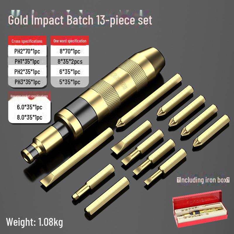 Набор ударных отверток для ржавых винтов с втулками