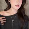 Flower Pearl Choker Charm Tassel Collarbone Chain Personalized Butterfly Necklace  Girls