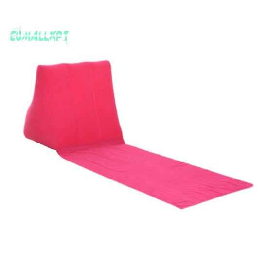 Подушка для кемпинга на открытом воздухе, треугольная подушка, флокированная надувная подушка из ПВХ, портативная складная летняя пляжная подушка для лежания, уличное дорожное оборудование
