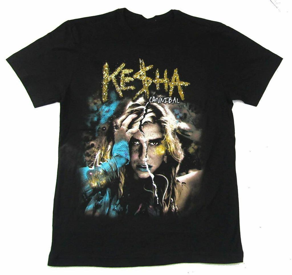 Kesha Keha Cannibal Get Sleazy 2011 Tour Black Unisex T-Shirt S-23XL MM1613
