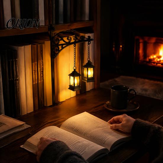 Металлический вкладыш для книжной полки, книжная полка-лампа с призраком и светодиодной подсветкой, с подвесками-тыквой и летучей мышью, декоративные смоляные украшения на Хэллоуин, подставка для книг, ночник,