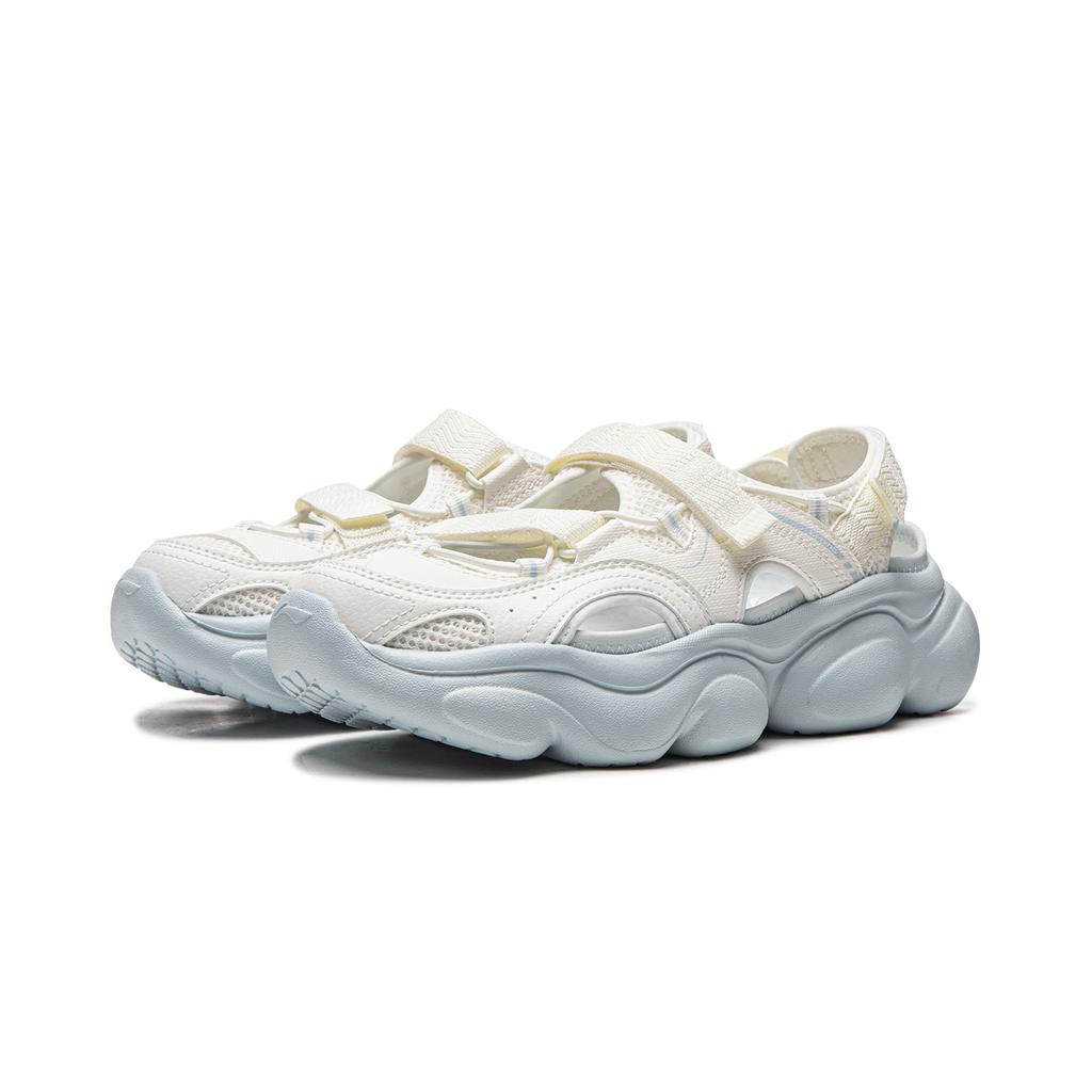 Сандалии для треккинга по реке Li Ning Cloud, нескользящие, износостойкие, легкие, женские, цвет Белый туман, AGUW016-5
