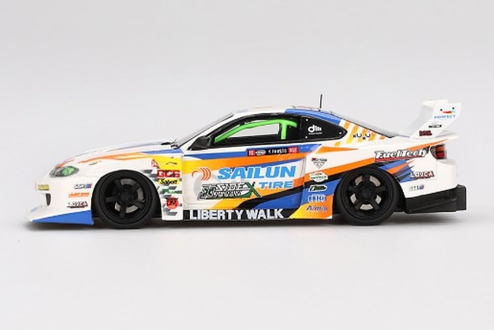 TSM MODEL Nissan Silvia Silhouette 2023 Formula Drift Japan Готовое изделие TSMV0023 1/43 (С15) LB-Super #555