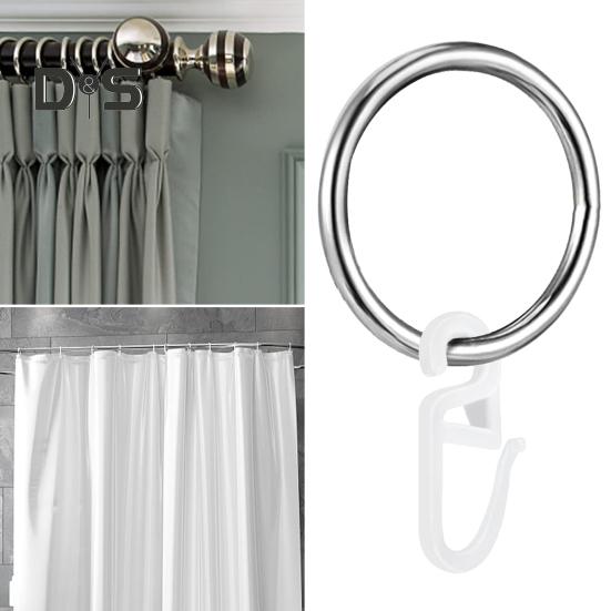 50 шт. кольца для занавесок для душа, высокопрочные полированные, без деформации, антикоррозийный сплав, плавное скольжение, надежно расположенная занавеска для ванной комнаты