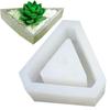 1 Pcs Cactus and Succulent Plant Pot Mold Triangle Concrete Silicone Mold DIY Cement Clay Craft Casting Flower Pot Mold 3D Mold