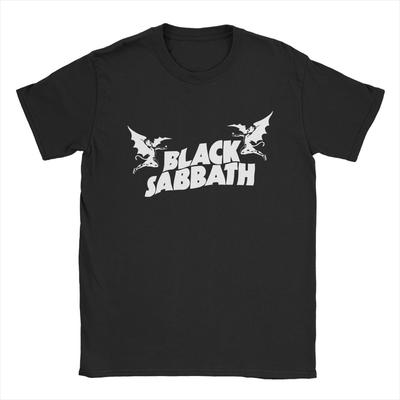 Черные Sabbaths Мужские футболки Новинка Футболка Футболки с коротким рукавом и круглым вырезом Футболки из чистого хлопка Идея для подарка Одежда
