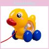 Пластиковая развивающая игрушечная машинка с веревкой и уткой для детей от 1 до 3 лет