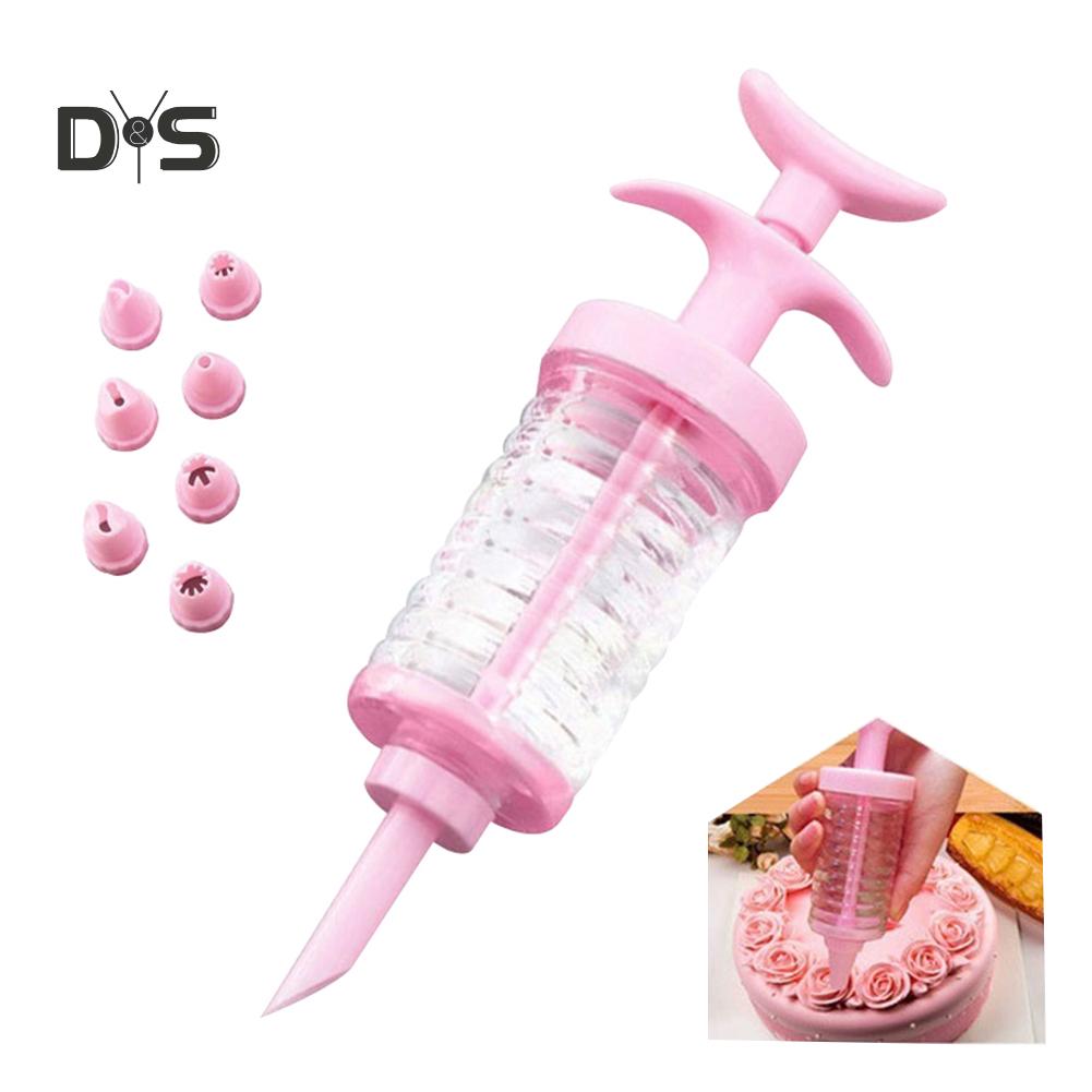 Прочная пресс-форма для изготовления печенья с 8 насадками для торта, нетоксичный набор инструментов