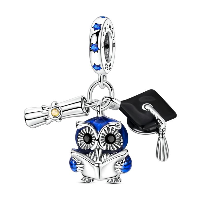 Новинка Шармы Медно-розовое Сердце Любви Подвеска-шарм для девочек Подходит для оригинального браслета для женщин DIY Ювелирный подарок