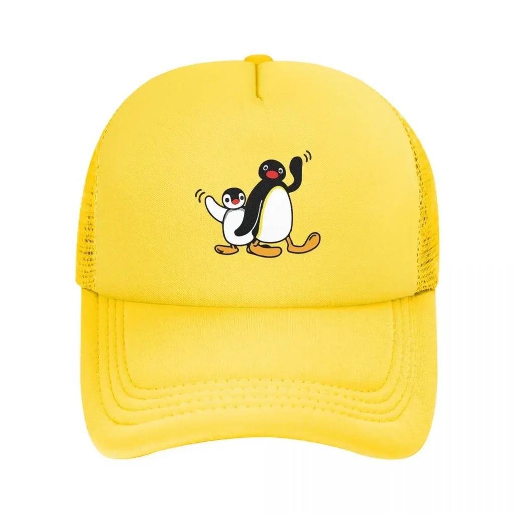 Сетчатые Бейсболки Пингу Snapback Модные Бейсбольные Кепки Дышащие Повседневные Кепки для улицы Унисекс