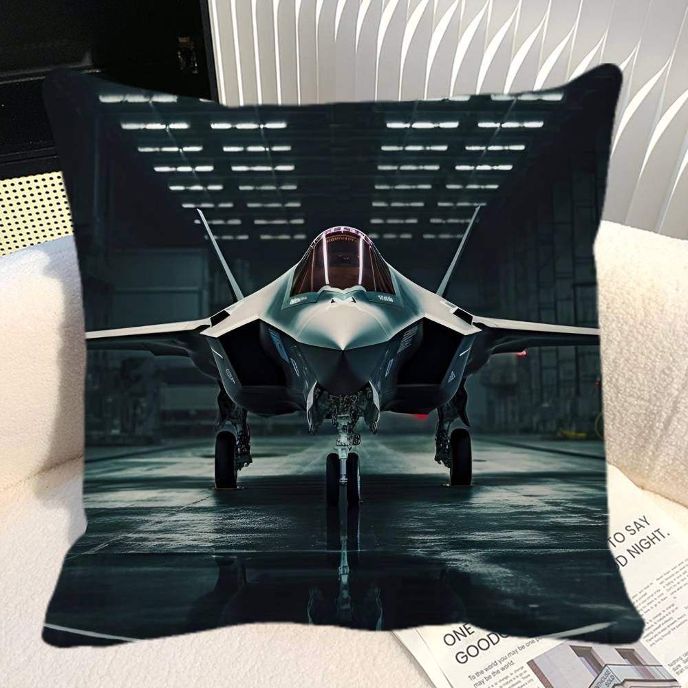 Боевой самолет F Истребитель Eurofighter Typhoon V Подушка-чехол для самолета Квадратная Подушка для дивана Домашний декор для автомобиля