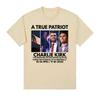 Discover The Patriotic Memorial of The American Flag True Patriot Charlie Kirk T-shirt 2025summer Printed Cotton T-shirt