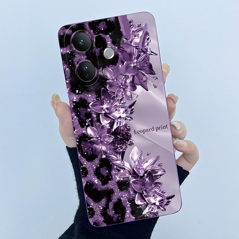 Case For Vivo V60 Lite Cute Panda Sweet Girls Cats Liquid Silicone Soft Back Cover For VivoV60Lite 5G Bumper Protective Casing