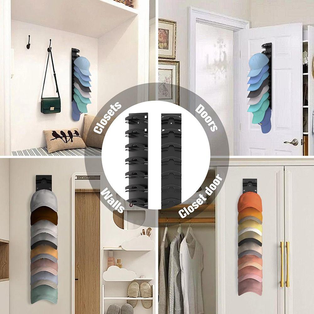 Пластиковый органайзер для шляп для бейсболок, вешалка для шляп в шкаф, подставка для кепок, вешалка для демонстрации