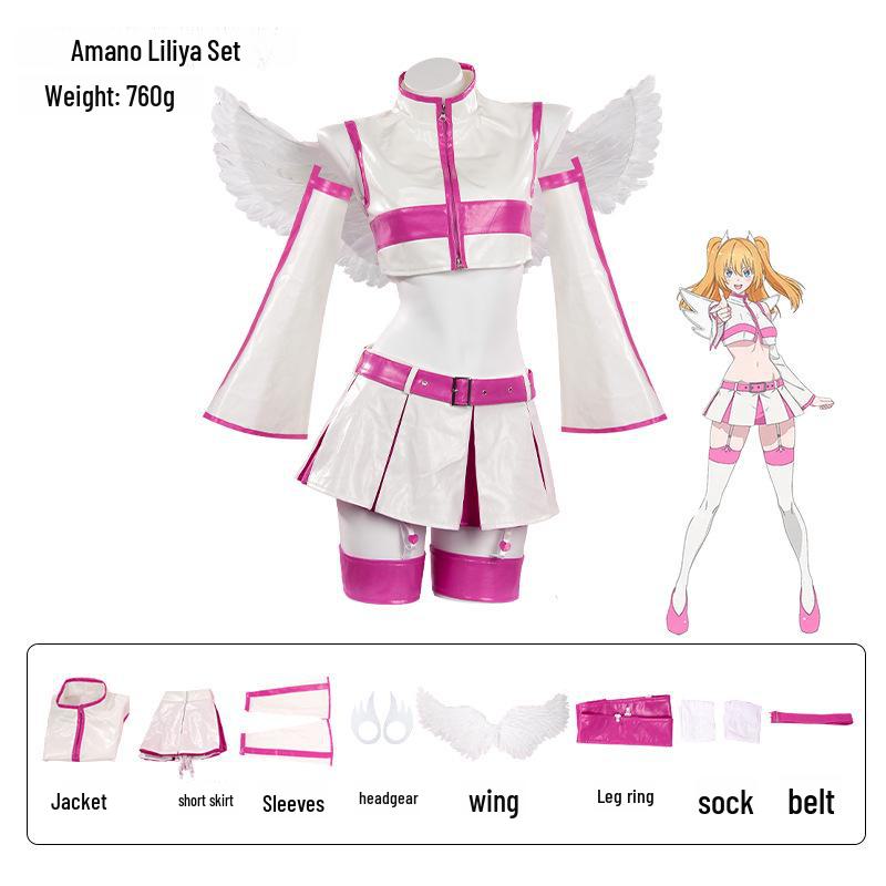 2.5D Искушение Тачибана Мика Косплей Костюм с Крыльями