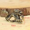 Antique Miniature Animal Ornaments Figurines Vintage Brass Mini Animals Statue Desk Ornaments Home Feng Shui Decor Crafts