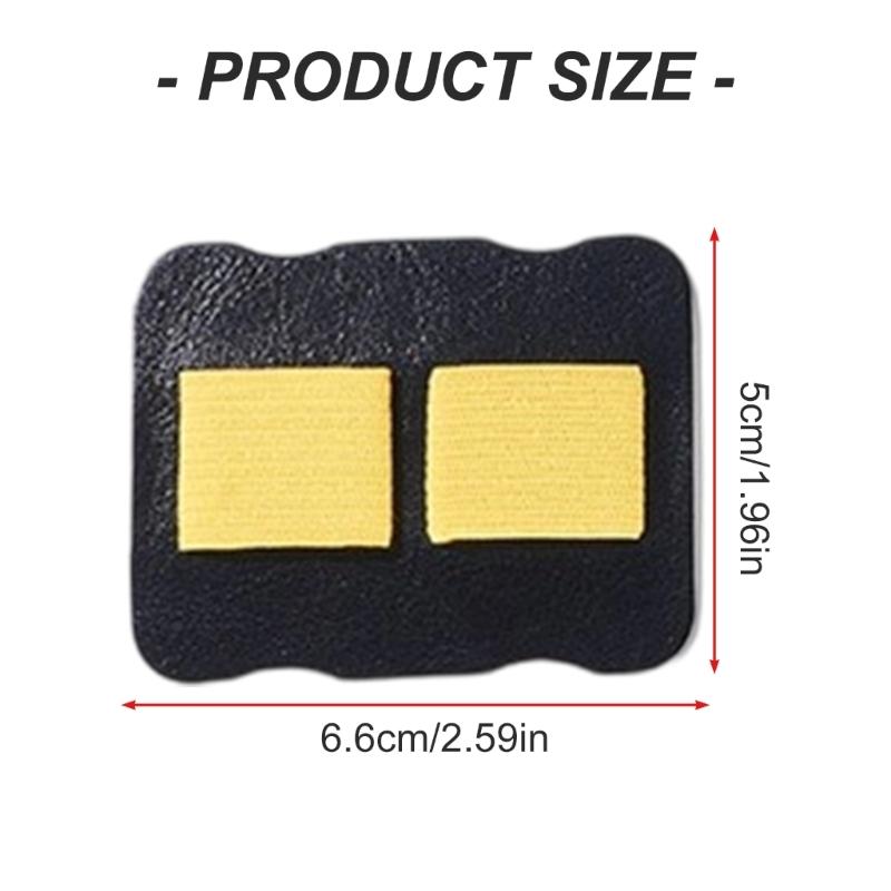 2Pcs Double Slots Leather Pen Organiser Adhesive Pen Organiser with Double Elastic Bands for Hardcover Notebook Planner