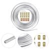 Brake Line Tubing Flexible High Bursting Strength Universal 25 Ft 3/16 Brake Line Tubing Kit for Car