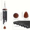 Classic 26 Inch Aluminum Pipe Wind Chimes With Wooden Hanging Tag Farmhouses Terraces Gardens Balcony Corridor Decoration