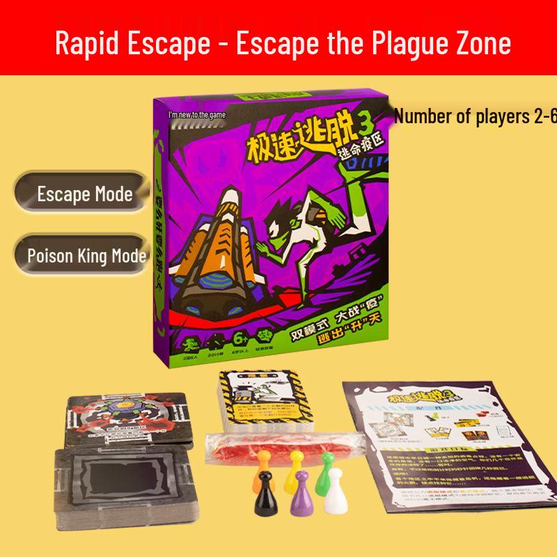 Rapid Escape Strategy: Family Party Tabletop Game for Kids and Adults