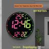 Умные настенные часы RGB WiFi с цифровым календарем и будильником, управляемые через приложение