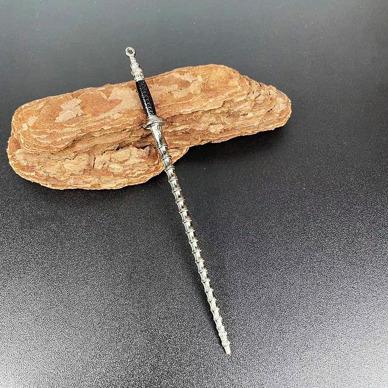 Мини-катана для косплея, декоративный муляж меча, реквизит для декора оружия, китайский металл, миниатюрные настольные аксессуары, ретро-игрушечный нож