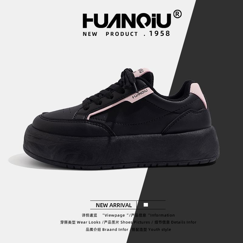 Global Retro Hong Kong Style Bread Shoes Women's 2025 Spring New Versatile Muffin Bottom Round Head Board Shoes ZHQ3386