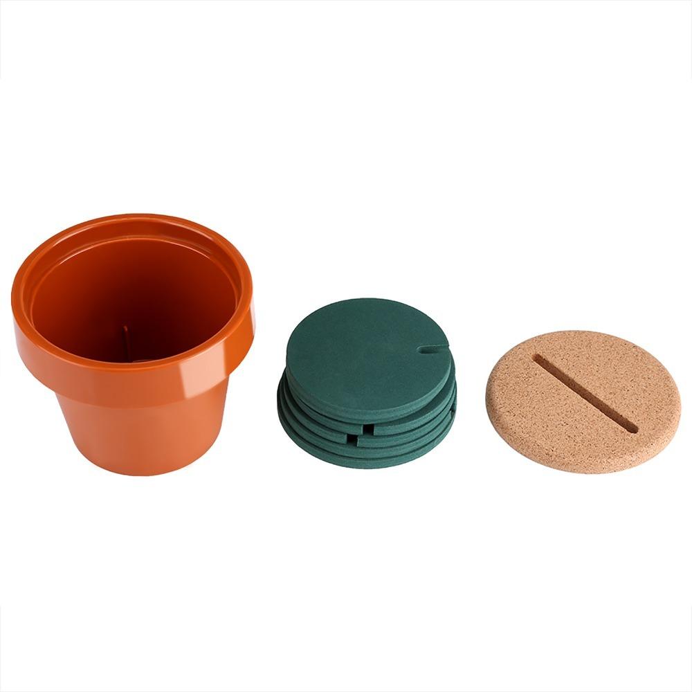 6Pcs Lightweight Heat Insulation Coaster Vivid Plant Shaped Drink Anti-scald Pad Table Decorative
