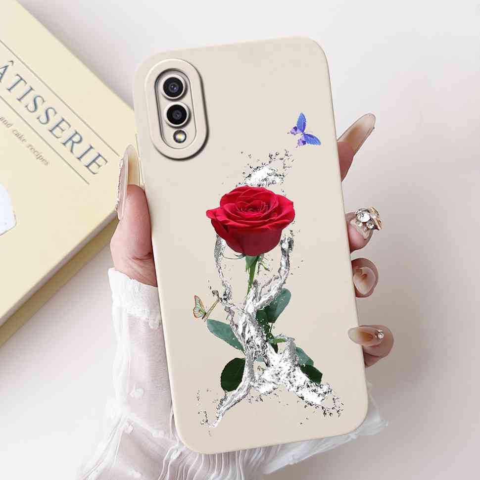 Для Samsung Galaxy A02 SM-A022F Чехол Роскошный Цветочный Модный Мягкий Силиконовый ТПУ Чехол Для Samsung A02 M02 6.5" SM-M022F Чехол для Телефона