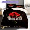 Guns N' Roses Pattern Bedding Home Decoration Birthday Gift (1 * duvet cover + 2 * pillowcase, without core)