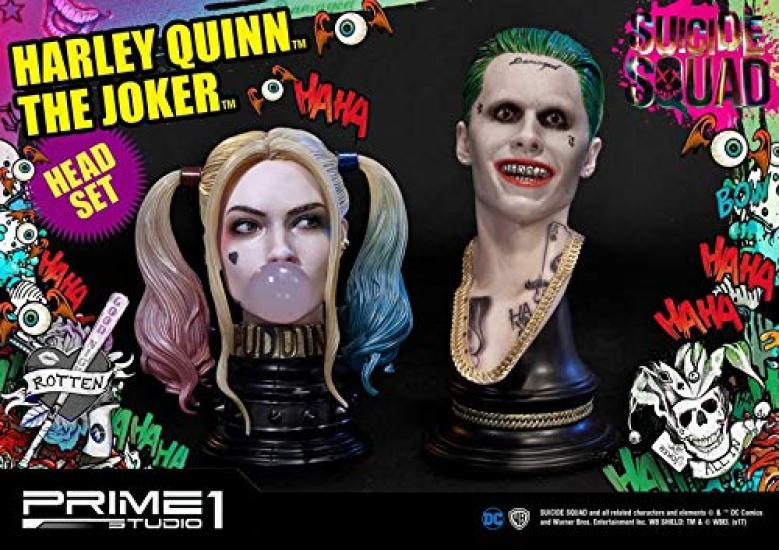 The Joker Harley Quinn figure headset from the movie Suicide & (1/3 scale) Squad.
