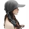 Baseball Caps Shawl Design Women Muslim Low Profile Fitted Hat Summer Soft Breathable Headscarf