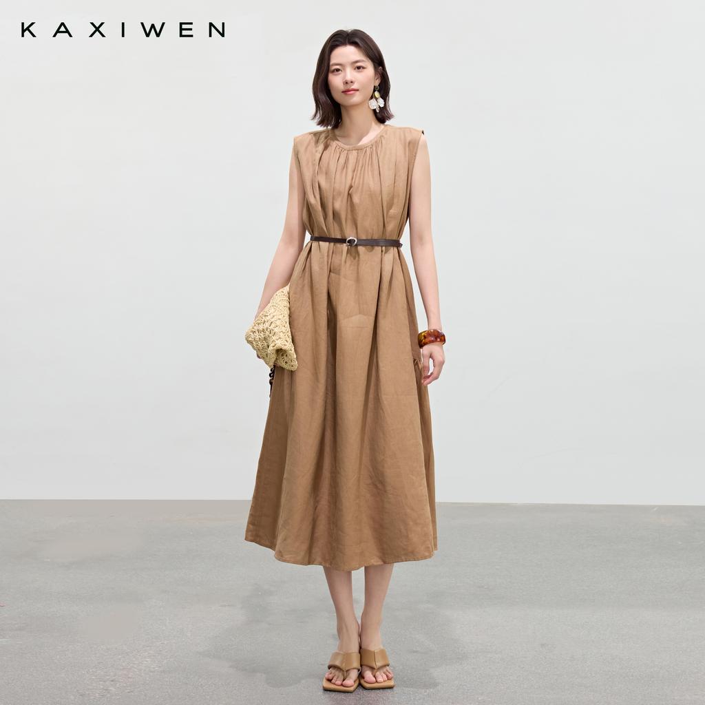 Flax Loose Sleeveless Dress