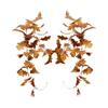 Fall Leaf Decor Realistic Artificial Garland Festive 8ft Halloween Chrysanthemum Leaf Garland for Indoor Outdoor Decorations
