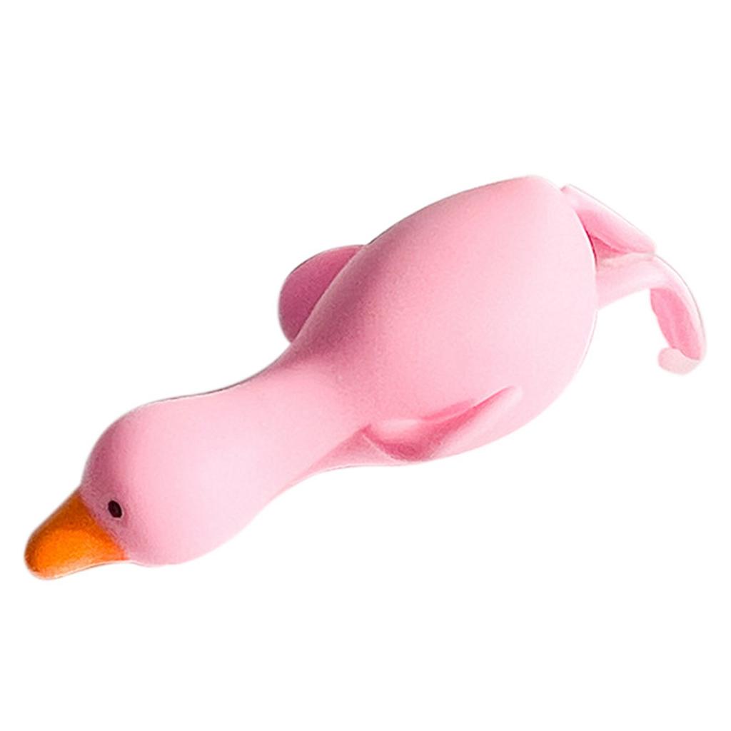 Squeeze Animal Toy Soft Vinyl Rebound Stress Relive Squeezing Pulling Decompression ToyWhite Goose