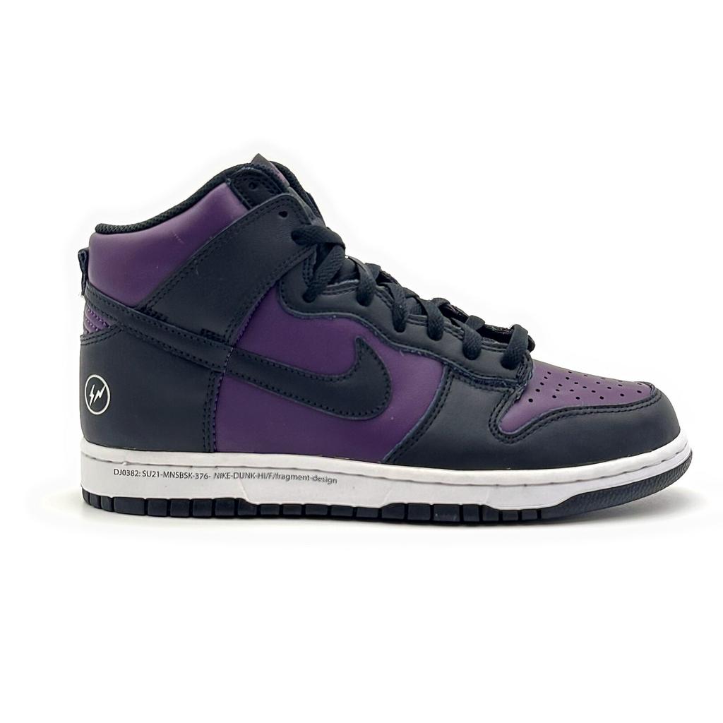 DJ0382-600 Nike Dunk High Fragment Design Пекинский Винный Черно-Белый Фиолетовый Виноград